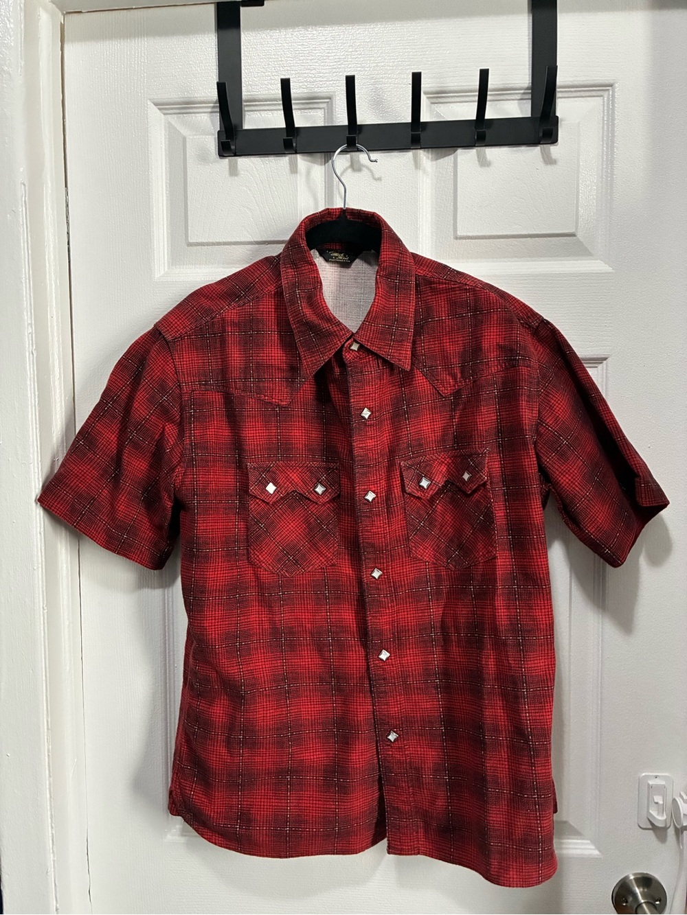 The Flat Head Japanese flannel short sleeve pearl snap shirt Japan